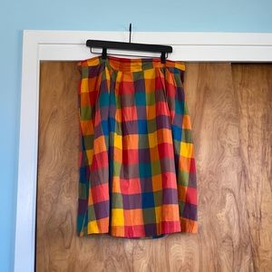 Emily and Fin Colorful Plaid Skirt